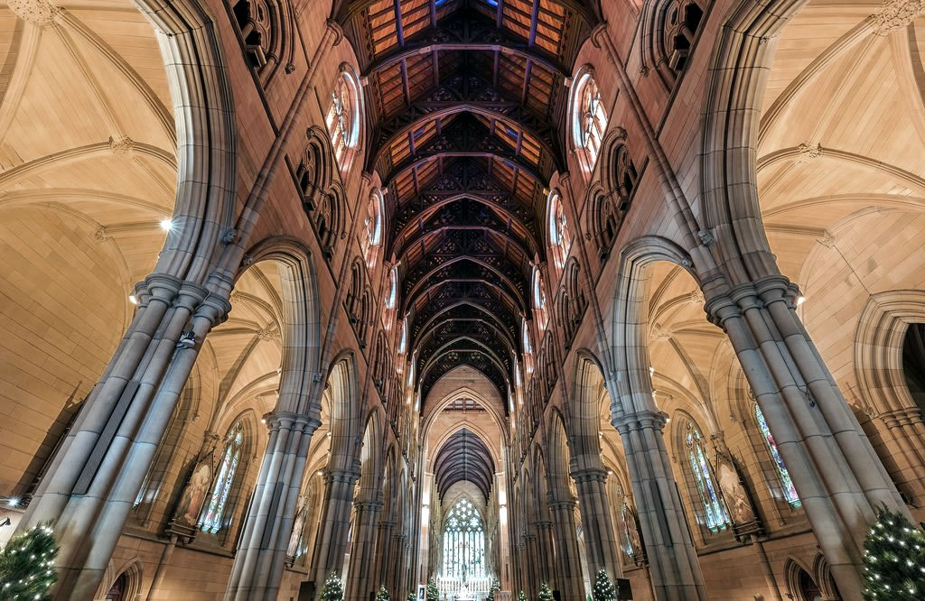The Ceiling of St. Mary's Cathedral in Sydney
